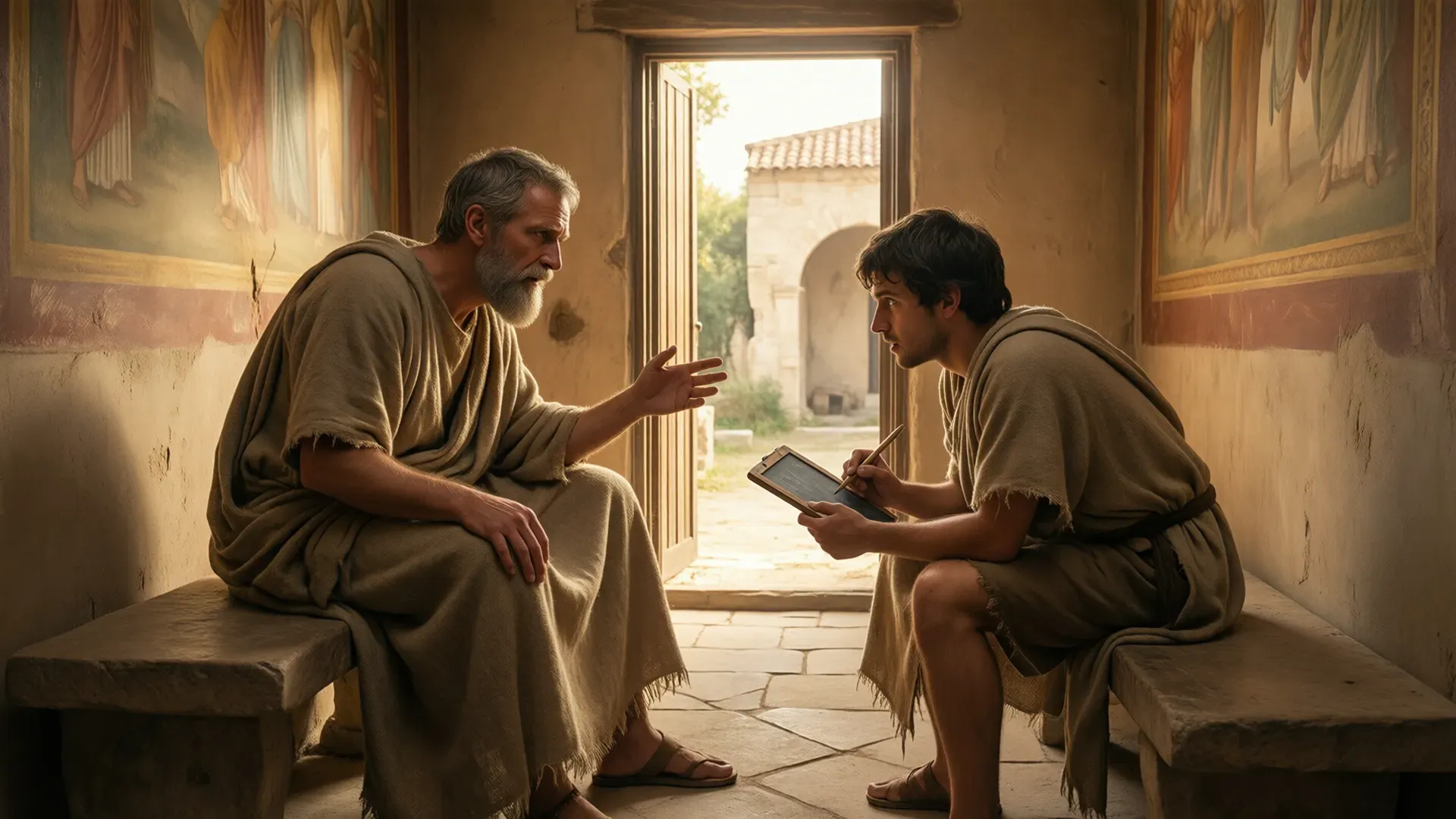 Epictetus in dialogue with a student