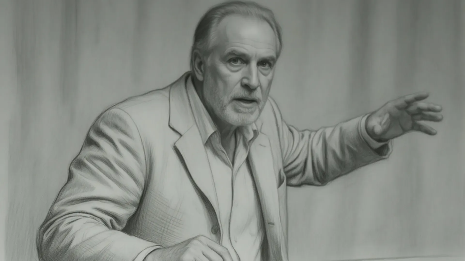 Viktor Frankl portrait sketch