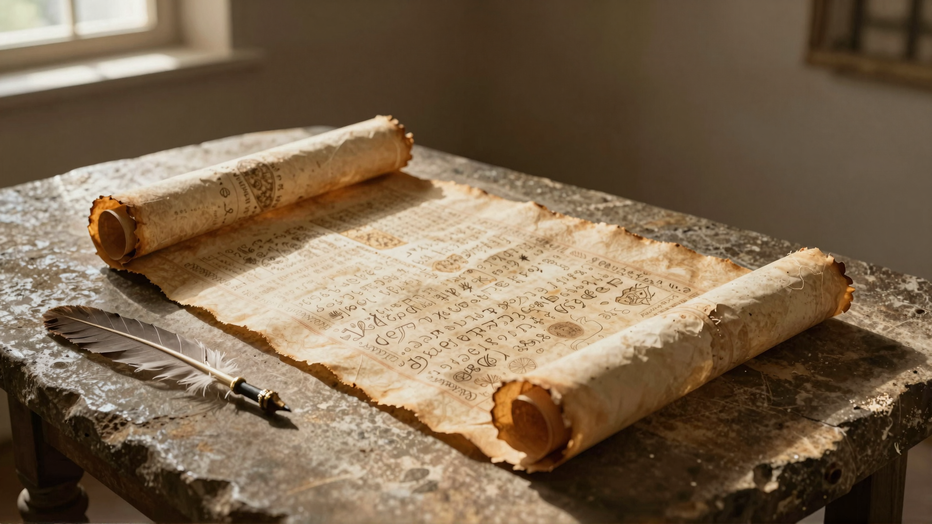 ancient wisdom scroll